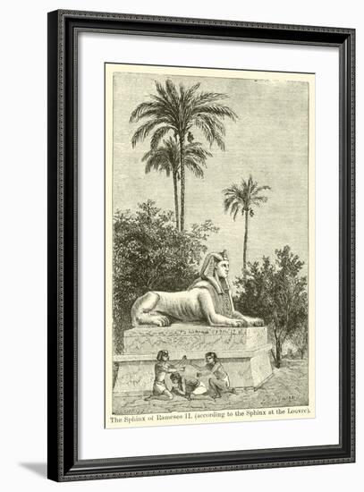 The Sphinx of Rameses Ii, According to the Sphinx at the Louvre-null-Framed Giclee Print