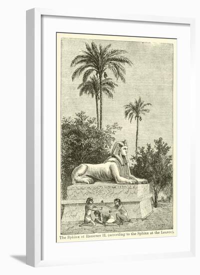 The Sphinx of Rameses Ii, According to the Sphinx at the Louvre-null-Framed Giclee Print