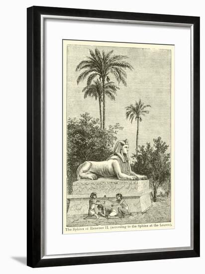 The Sphinx of Rameses Ii, According to the Sphinx at the Louvre-null-Framed Giclee Print