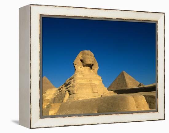 The Sphinx, Pyramids at Giza, Egypt-Kenneth Garrett-Framed Premier Image Canvas