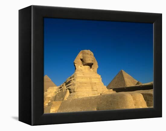 The Sphinx, Pyramids at Giza, Egypt-Kenneth Garrett-Framed Premier Image Canvas