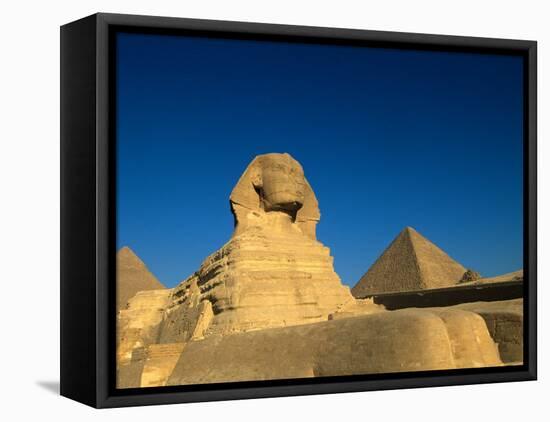The Sphinx, Pyramids at Giza, Egypt-Kenneth Garrett-Framed Premier Image Canvas