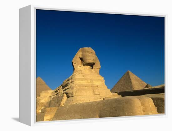 The Sphinx, Pyramids at Giza, Egypt-Kenneth Garrett-Framed Premier Image Canvas