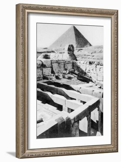 The Sphinx Temple, Cairo, Egypt, C1920S-null-Framed Giclee Print