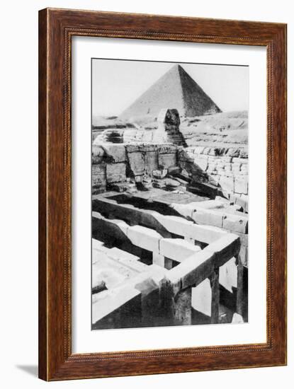 The Sphinx Temple, Cairo, Egypt, C1920S-null-Framed Giclee Print
