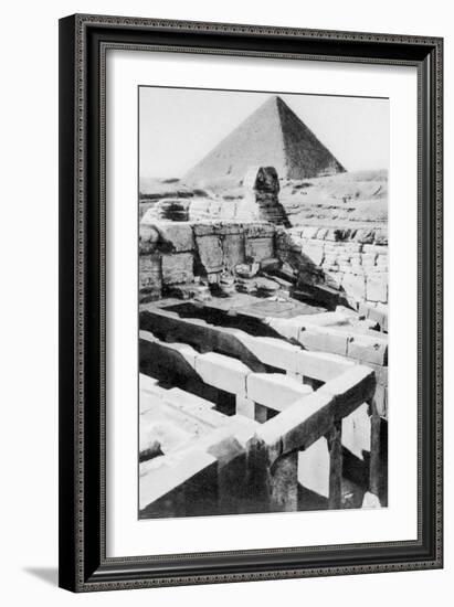 The Sphinx Temple, Cairo, Egypt, C1920S-null-Framed Giclee Print