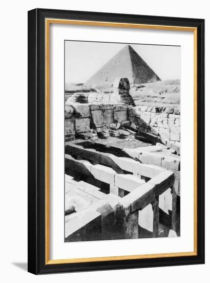 The Sphinx Temple, Cairo, Egypt, C1920S-null-Framed Giclee Print