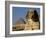 The Sphinx with 4th Dynasty Pharaoh Menkaure's Pyramid, Giza, Egypt-Kenneth Garrett-Framed Photographic Print