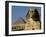 The Sphinx with 4th Dynasty Pharaoh Menkaure's Pyramid, Giza, Egypt-Kenneth Garrett-Framed Photographic Print