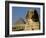 The Sphinx with 4th Dynasty Pharaoh Menkaure's Pyramid, Giza, Egypt-Kenneth Garrett-Framed Photographic Print