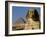 The Sphinx with 4th Dynasty Pharaoh Menkaure's Pyramid, Giza, Egypt-Kenneth Garrett-Framed Photographic Print