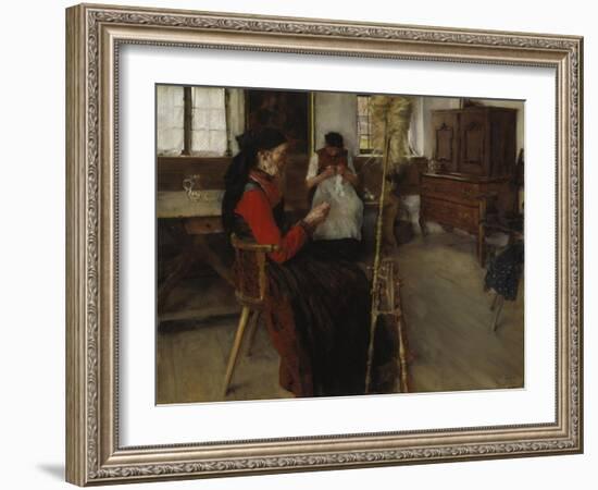 The Spinners, 1892-Wilhelm Leibl-Framed Giclee Print