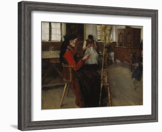 The Spinners, 1892-Wilhelm Leibl-Framed Giclee Print