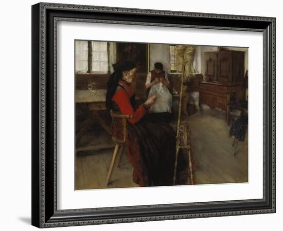 The Spinners, 1892-Wilhelm Leibl-Framed Giclee Print