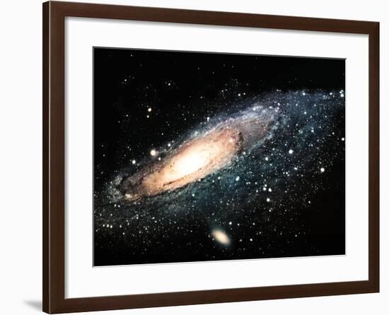 The Spiral Galaxy-njaj-Framed Art Print