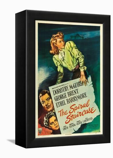 The Spiral Staircase, Dorothy McGuire, George Brent, Ethel Barrymore, 1945-null-Framed Stretched Canvas