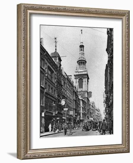 The Spire of Bow Church, London, 1926-1927-McLeish-Framed Giclee Print