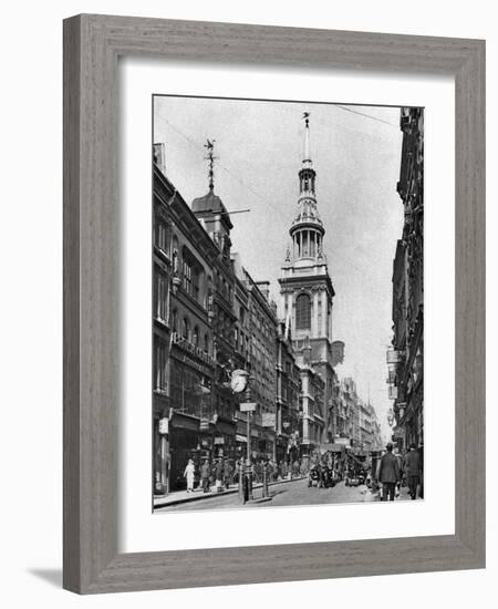 The Spire of Bow Church, London, 1926-1927-McLeish-Framed Giclee Print