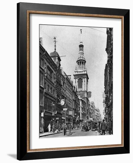 The Spire of Bow Church, London, 1926-1927-McLeish-Framed Giclee Print