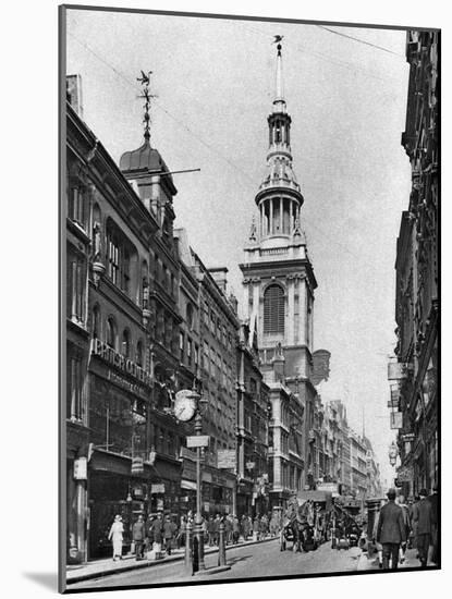 The Spire of Bow Church, London, 1926-1927-McLeish-Mounted Giclee Print