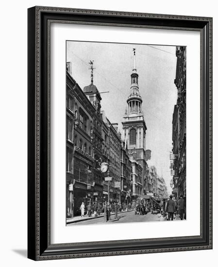 The Spire of Bow Church, London, 1926-1927-McLeish-Framed Giclee Print