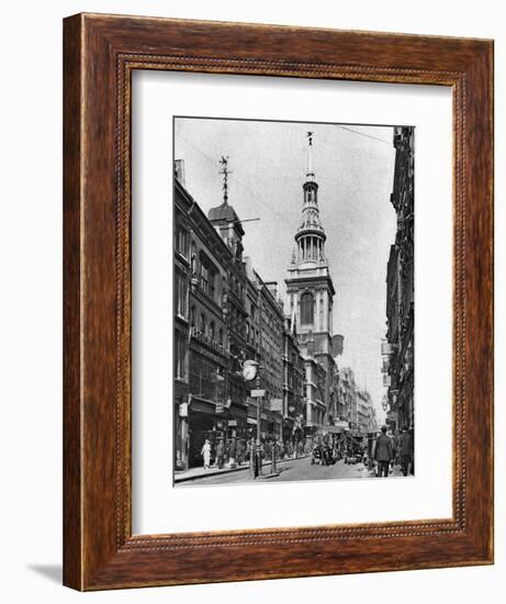 The Spire of Bow Church, London, 1926-1927-McLeish-Framed Giclee Print