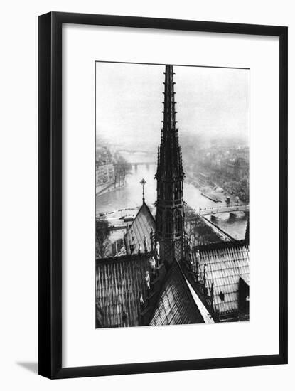 The Spire of Notre Dame Seen from the Towers, Paris, 1931-Ernest Flammarion-Framed Giclee Print