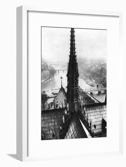 The Spire of Notre Dame Seen from the Towers, Paris, 1931-Ernest Flammarion-Framed Giclee Print