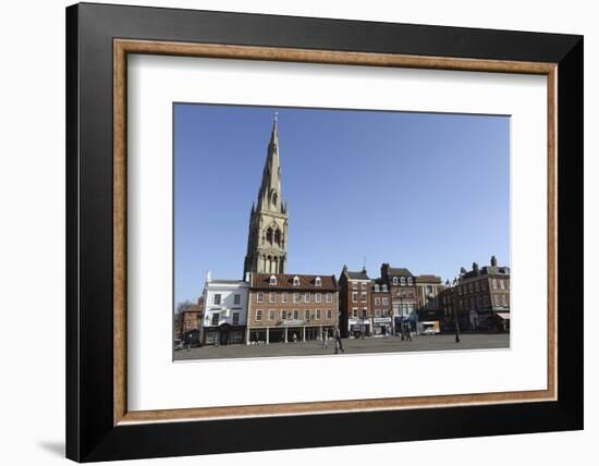 The Spire of St. Mary Magdalene Church Rises over Building on the Market Square-Stuart Forster-Framed Photographic Print