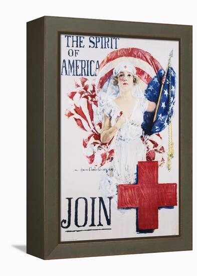 The Spirit of America Recruitment Poster-Howard Chandler Christy-Framed Premier Image Canvas