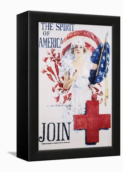 The Spirit of America Recruitment Poster-Howard Chandler Christy-Framed Premier Image Canvas