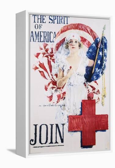 The Spirit of America Recruitment Poster-Howard Chandler Christy-Framed Premier Image Canvas