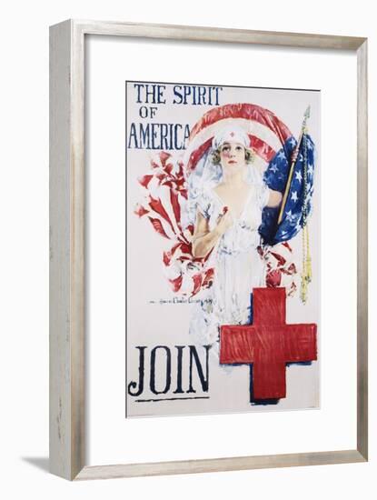 The Spirit of America Recruitment Poster-Howard Chandler Christy-Framed Giclee Print