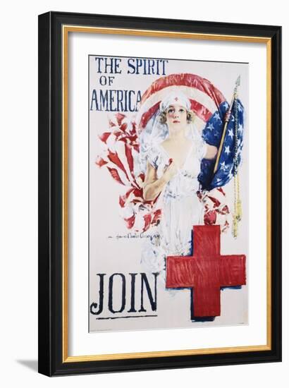 The Spirit of America Recruitment Poster-Howard Chandler Christy-Framed Giclee Print