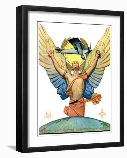 "The Spirit of Aviation,"May 12, 1928-Edgar Franklin Wittmack-Framed Premium Giclee Print