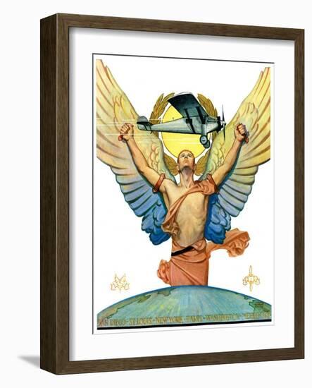 "The Spirit of Aviation,"May 12, 1928-Edgar Franklin Wittmack-Framed Giclee Print