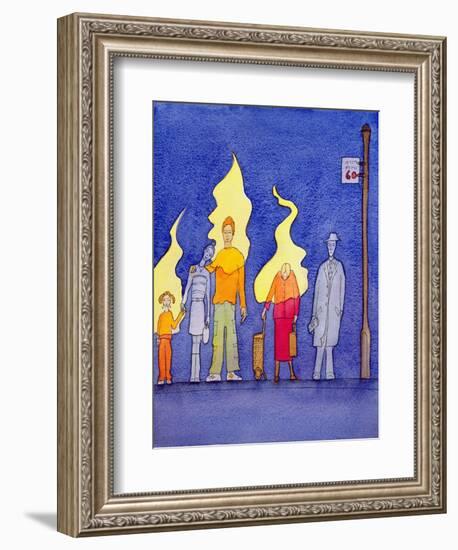 The Spirit of Christ Lives Within Those Who Accept Him with Faith and Love, 2004-Elizabeth Wang-Framed Giclee Print