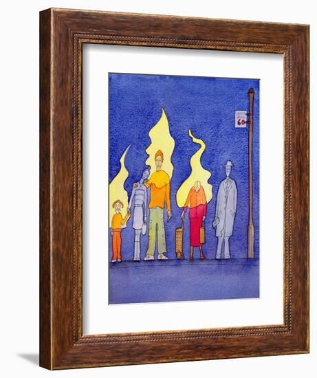 The Spirit of Christ Lives Within Those Who Accept Him with Faith and Love, 2004-Elizabeth Wang-Framed Giclee Print