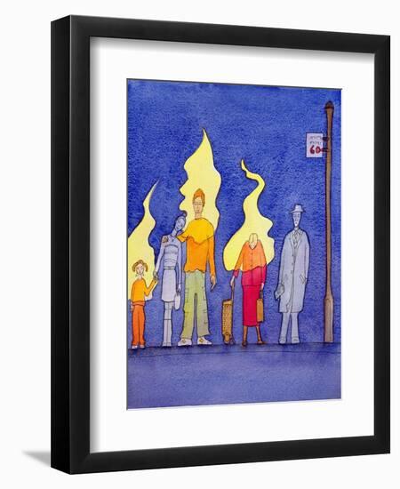 The Spirit of Christ Lives Within Those Who Accept Him with Faith and Love, 2004-Elizabeth Wang-Framed Giclee Print