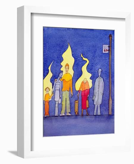 The Spirit of Christ Lives Within Those Who Accept Him with Faith and Love, 2004-Elizabeth Wang-Framed Giclee Print