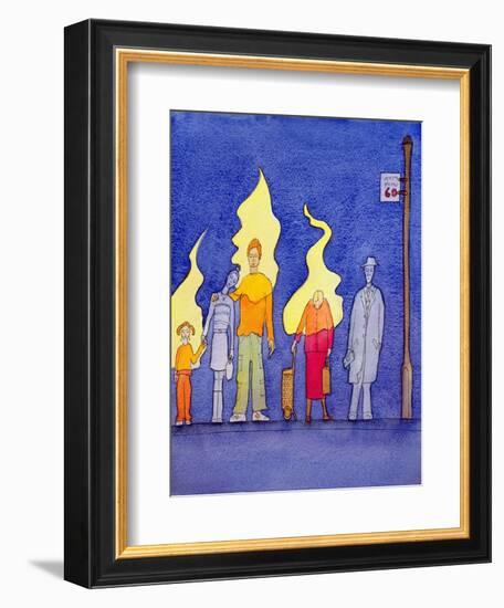 The Spirit of Christ Lives Within Those Who Accept Him with Faith and Love, 2004-Elizabeth Wang-Framed Giclee Print