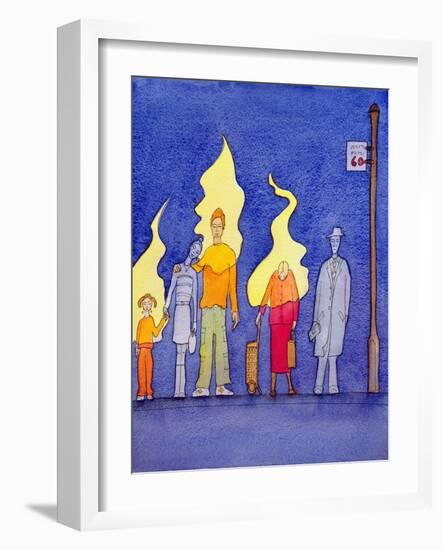 The Spirit of Christ Lives Within Those Who Accept Him with Faith and Love, 2004-Elizabeth Wang-Framed Giclee Print