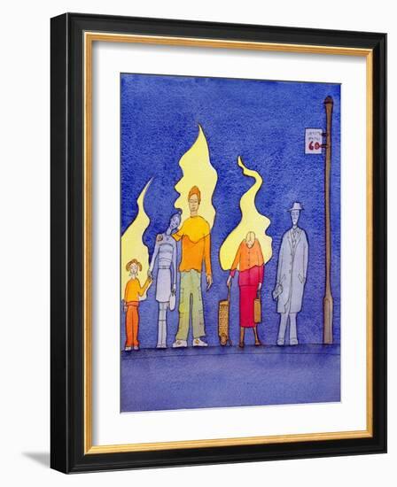 The Spirit of Christ Lives Within Those Who Accept Him with Faith and Love, 2004-Elizabeth Wang-Framed Giclee Print