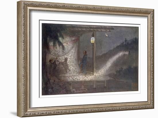 The Spirit of Jimpachi Avenges His Wrongful Death by Manifesting as a Swarm of Fireflies-R. Gordon Smith-Framed Art Print