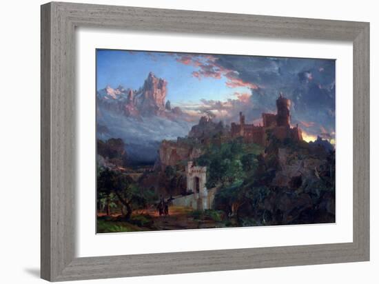 The Spirit Of War-Jasper Francis Cropsey-Framed Art Print