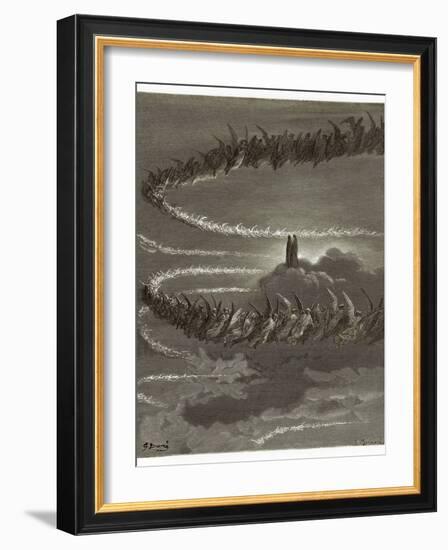 The Spirits in Jupiter-Gustave Doré-Framed Giclee Print