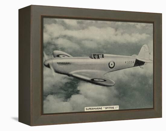 The "Spitfire" as It Appears at the Outbreak of World War Two a Magnificent Machine-null-Framed Premier Image Canvas