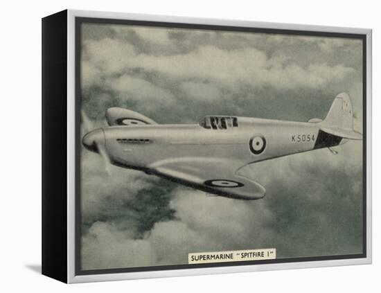 The "Spitfire" as It Appears at the Outbreak of World War Two a Magnificent Machine-null-Framed Premier Image Canvas