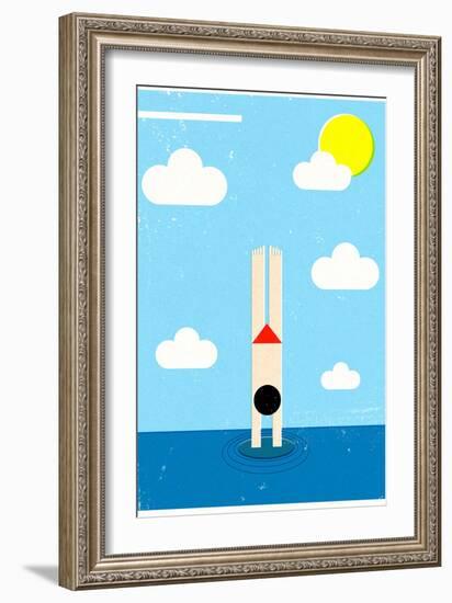 The Splash-Dale Edwin Murray-Framed Giclee Print