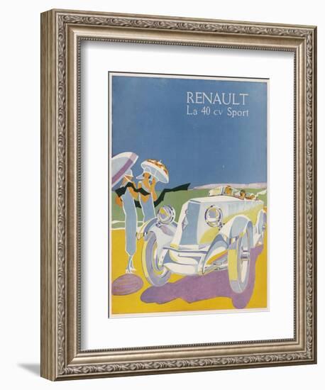 The Splendid Renault on a Fine Summer's Day-null-Framed Photographic Print